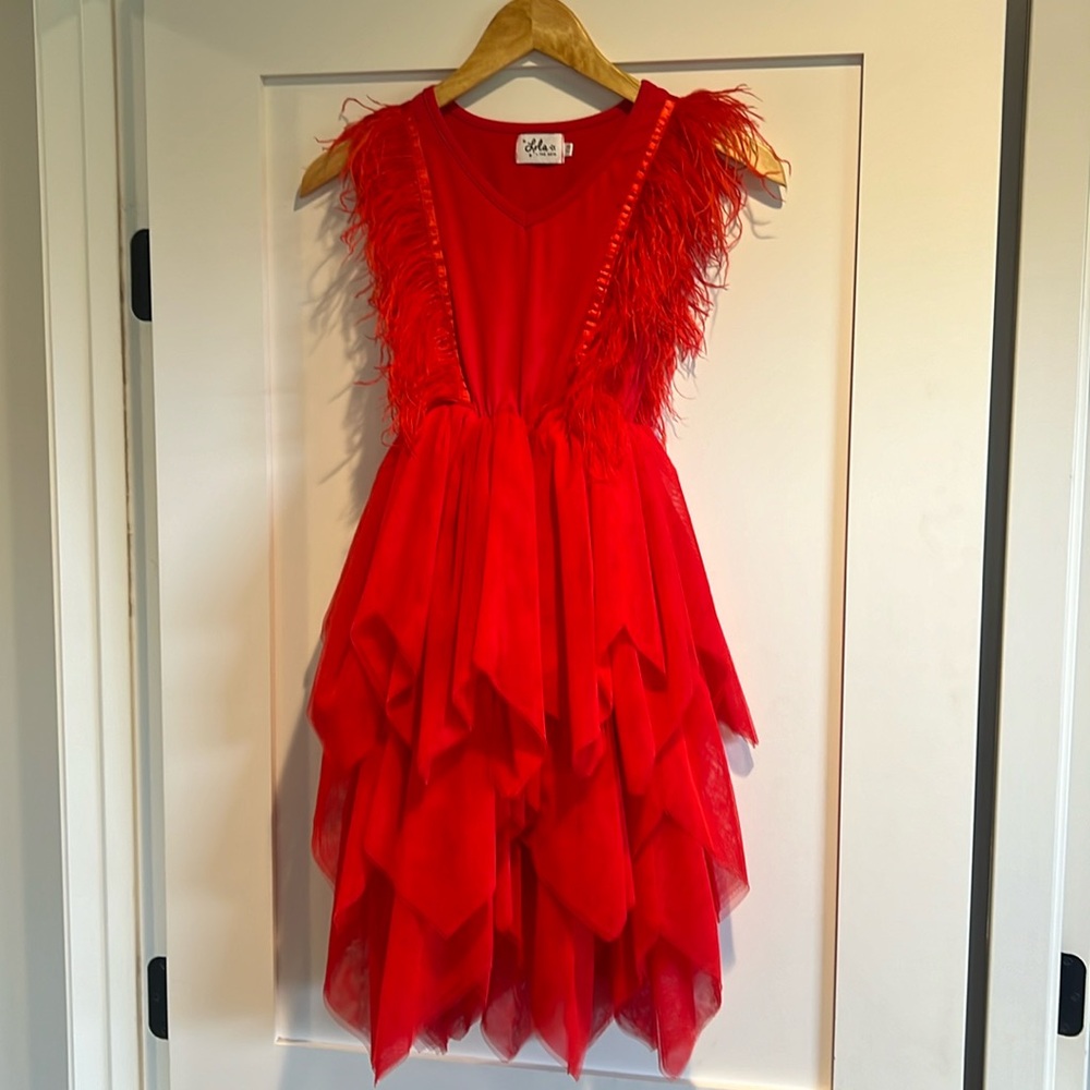 Girls red dress